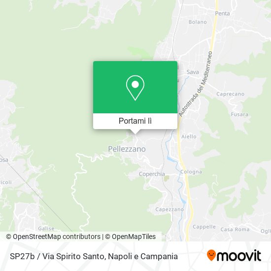 Mappa SP27b / Via Spirito Santo