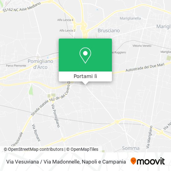 Mappa Via Vesuviana / Via Madonnelle