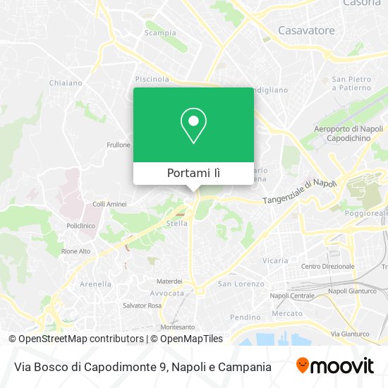 Mappa Via Bosco di Capodimonte  9