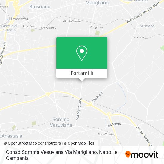 Mappa Conad Somma Vesuviana Via Marigliano