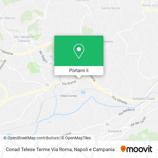 Mappa Conad Telese Terme Via Roma