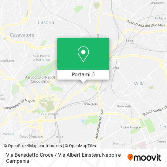 Mappa Via Benedetto Croce / Via Albert Einstein