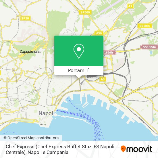 Mappa Chef Express (Chef Express Buffet Staz. FS Napoli Centrale)