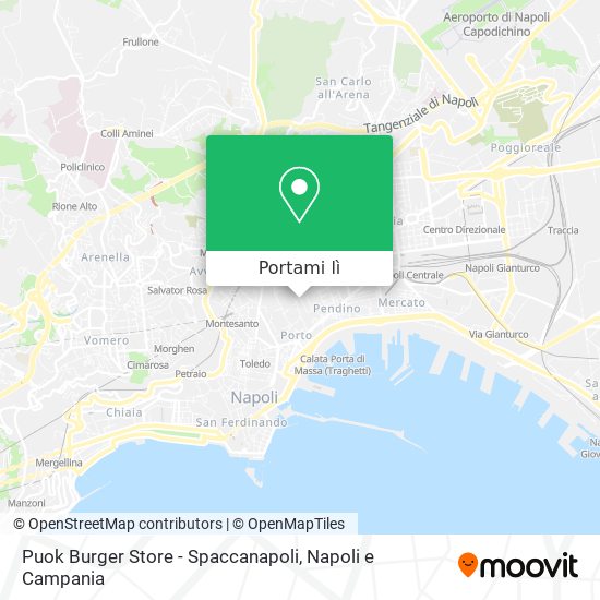 Mappa Puok Burger Store - Spaccanapoli