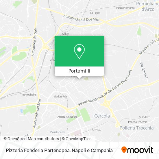 Mappa Pizzeria Fonderia Partenopea