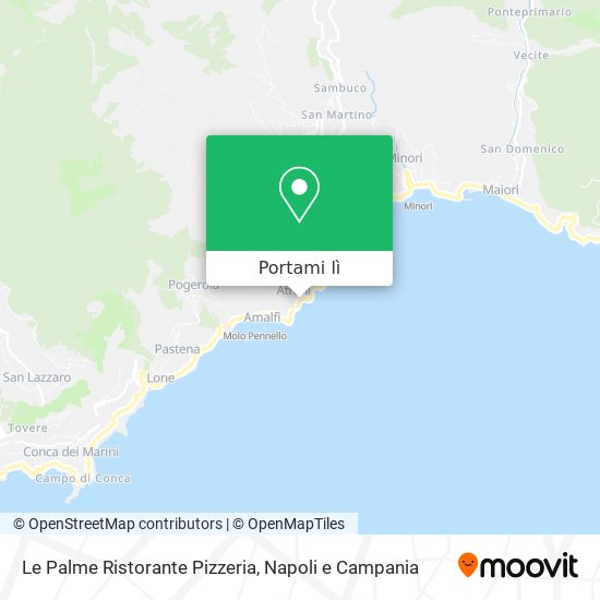 Mappa Le Palme Ristorante Pizzeria