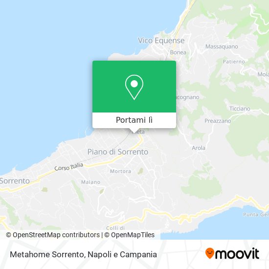 Mappa Metahome Sorrento