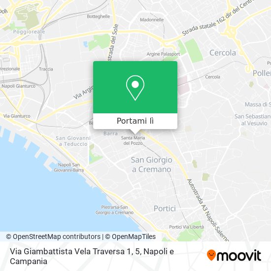 Mappa Via Giambattista Vela Traversa 1, 5