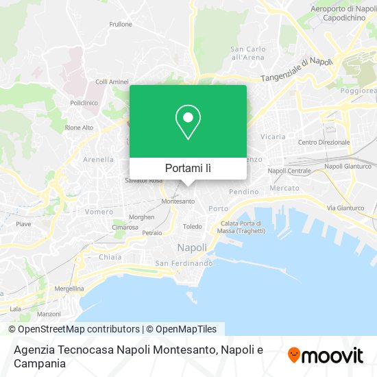 Mappa Agenzia Tecnocasa Napoli Montesanto