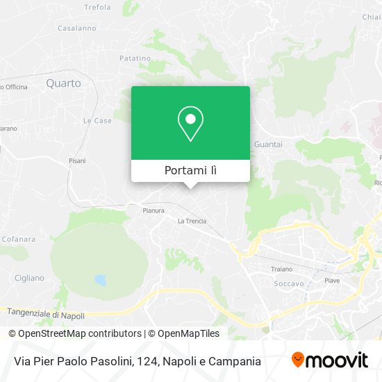 Mappa Via Pier Paolo Pasolini, 124