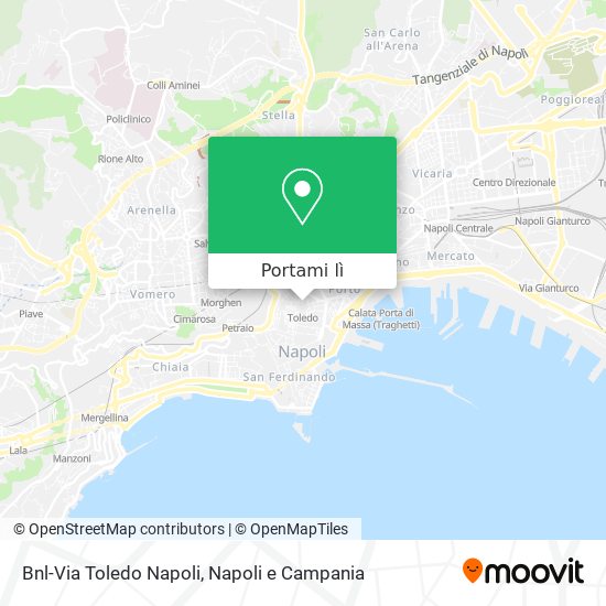 Mappa Bnl-Via Toledo Napoli