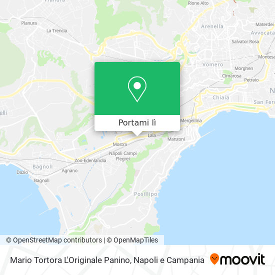 Mappa Mario Tortora L'Originale Panino