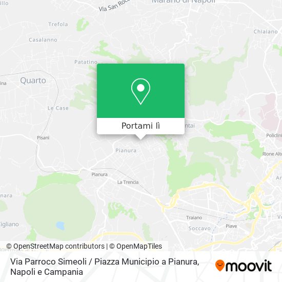 Mappa Via Parroco Simeoli / Piazza Municipio a Pianura