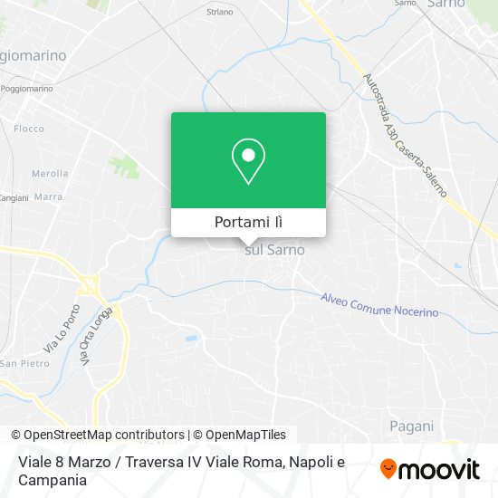 Mappa Viale 8 Marzo / Traversa IV Viale Roma