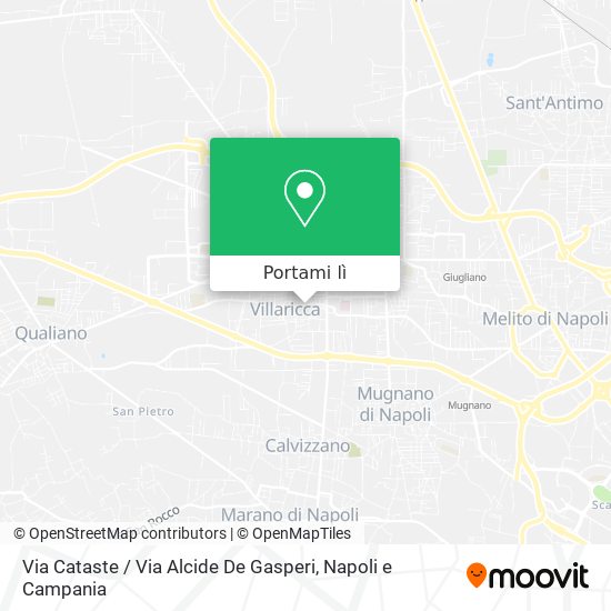 Mappa Via Cataste / Via Alcide De Gasperi