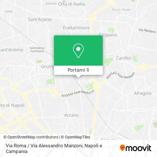 Mappa Via Roma / Via Alessandro Manzoni