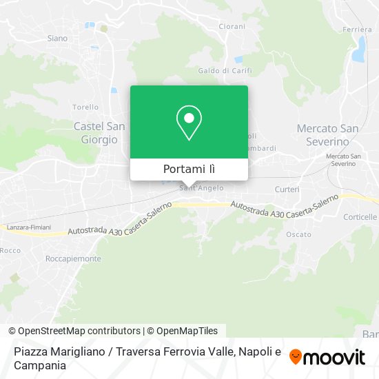 Mappa Piazza Marigliano / Traversa Ferrovia Valle