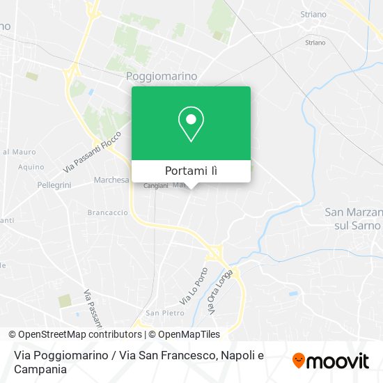 Mappa Via Poggiomarino / Via San Francesco
