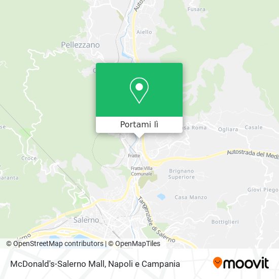 Mappa McDonald's-Salerno Mall