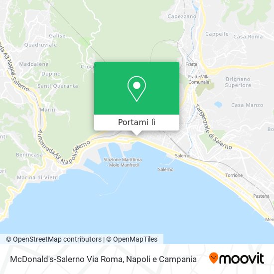 Mappa McDonald's-Salerno Via Roma