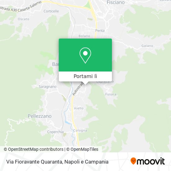 Mappa Via Fioravante Quaranta