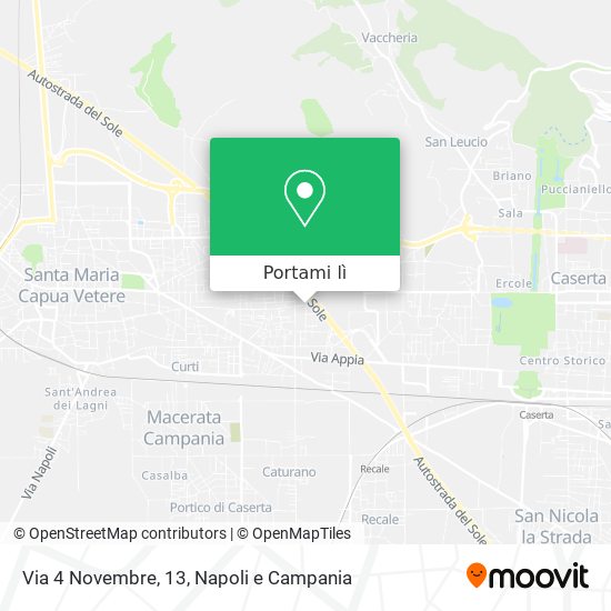 Mappa Via 4 Novembre, 13