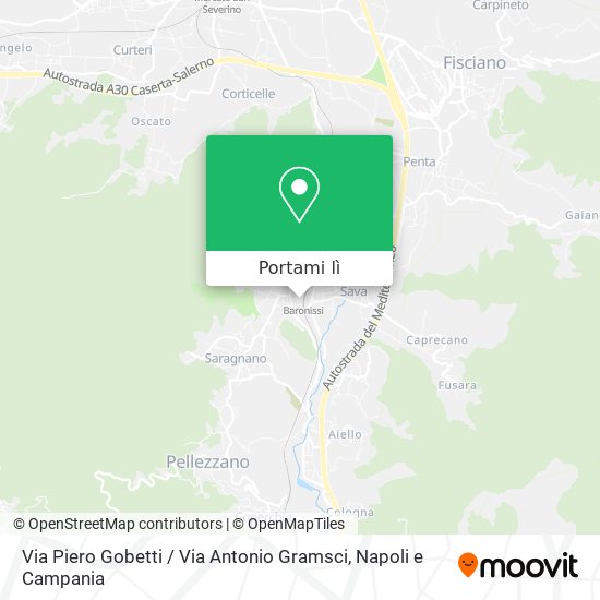 Mappa Via Piero Gobetti / Via Antonio Gramsci