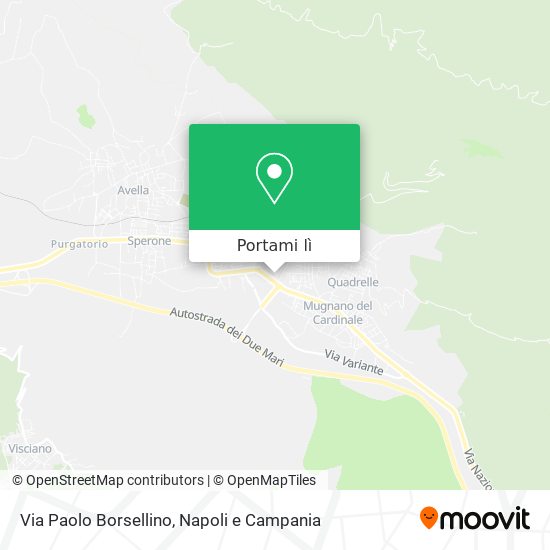 Mappa Via Paolo Borsellino
