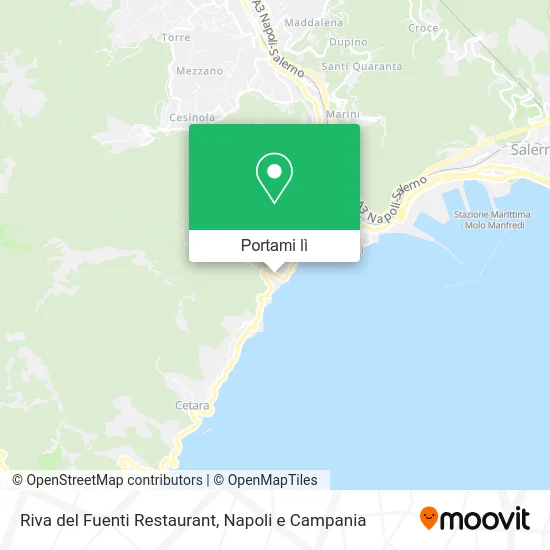 Mappa Riva del Fuenti Restaurant