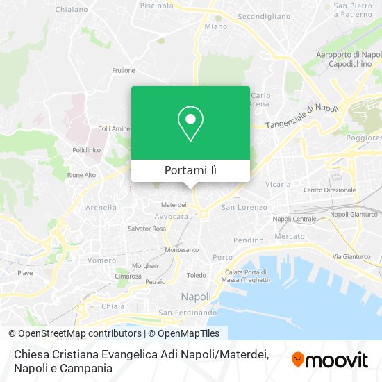 Mappa Chiesa Cristiana Evangelica Adi Napoli / Materdei