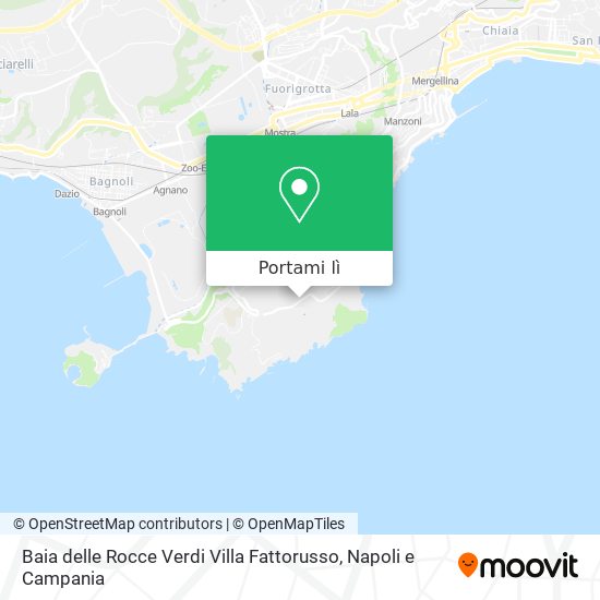 Mappa Baia delle Rocce Verdi Villa Fattorusso