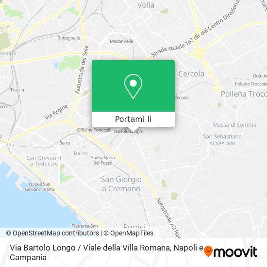 Mappa Via Bartolo Longo / Viale della Villa Romana