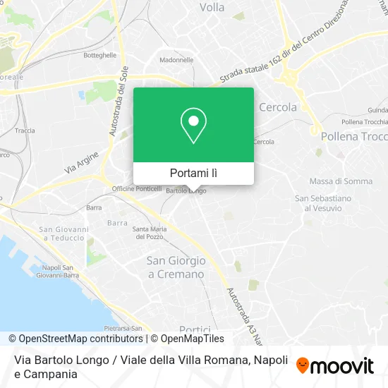 Mappa Via Bartolo Longo / Viale della Villa Romana