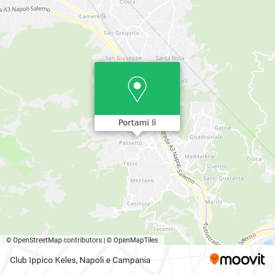 Mappa Club Ippico Keles
