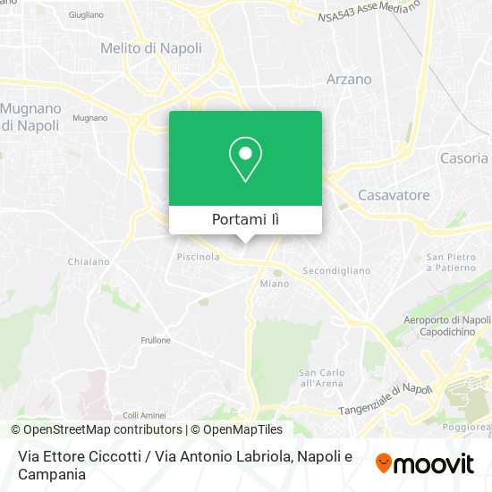 Mappa Via Ettore Ciccotti / Via Antonio Labriola