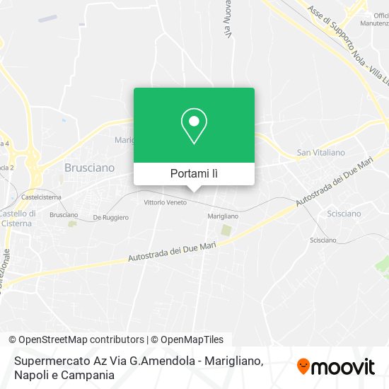 Mappa Supermercato Az Via G.Amendola - Marigliano