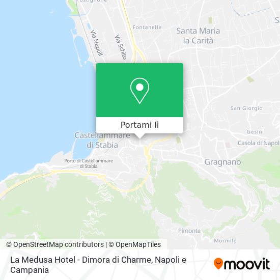 Mappa La Medusa Hotel - Dimora di Charme