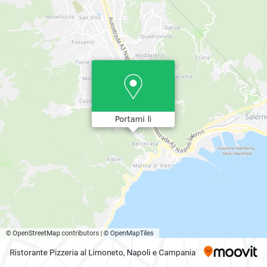 Mappa Ristorante Pizzeria al Limoneto