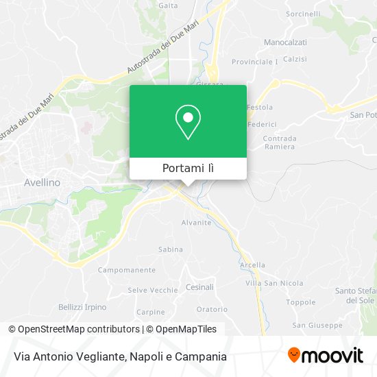 Mappa Via Antonio Vegliante