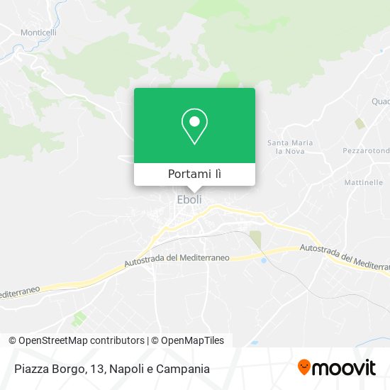 Mappa Piazza Borgo, 13