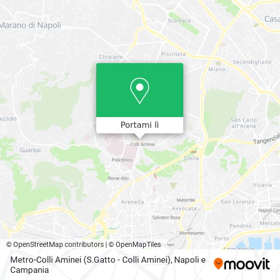 Mappa Metro-Colli Aminei (S.Gatto - Colli Aminei)