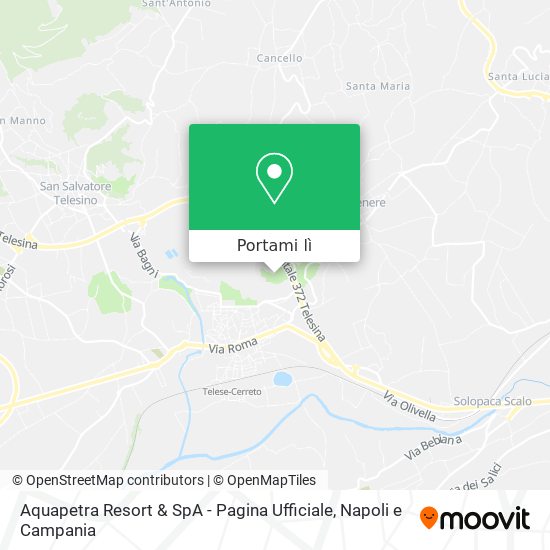 Mappa Aquapetra Resort & SpA - Pagina Ufficiale