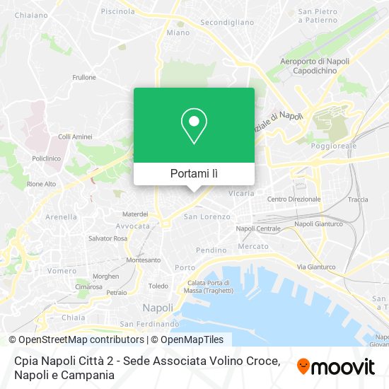 Mappa Cpia Napoli Città 2 - Sede Associata Volino Croce
