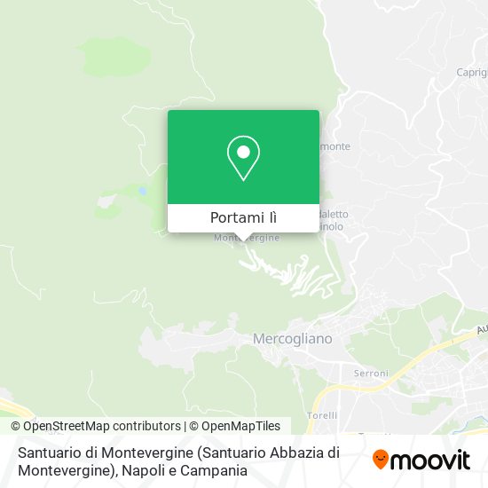 Mappa Santuario di Montevergine
