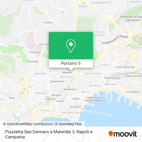 Mappa Piazzetta San Gennaro a Materdei  3