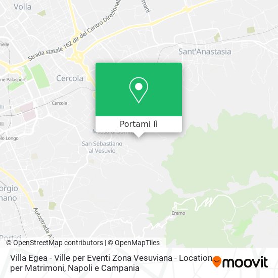 Mappa Villa Egea - Ville per Eventi Zona Vesuviana - Location per Matrimoni