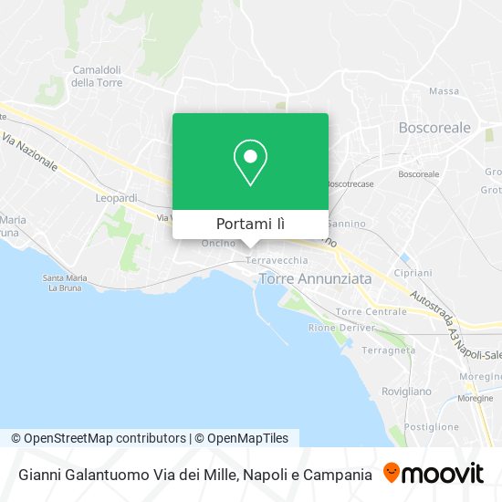 Mappa Gianni Galantuomo Via dei Mille
