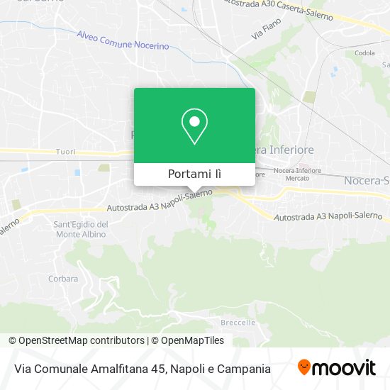 Mappa Via Comunale Amalfitana  45