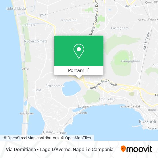 Mappa Via Domitiana - Lago D'Averno