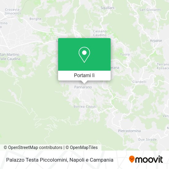 Mappa Palazzo Testa Piccolomini